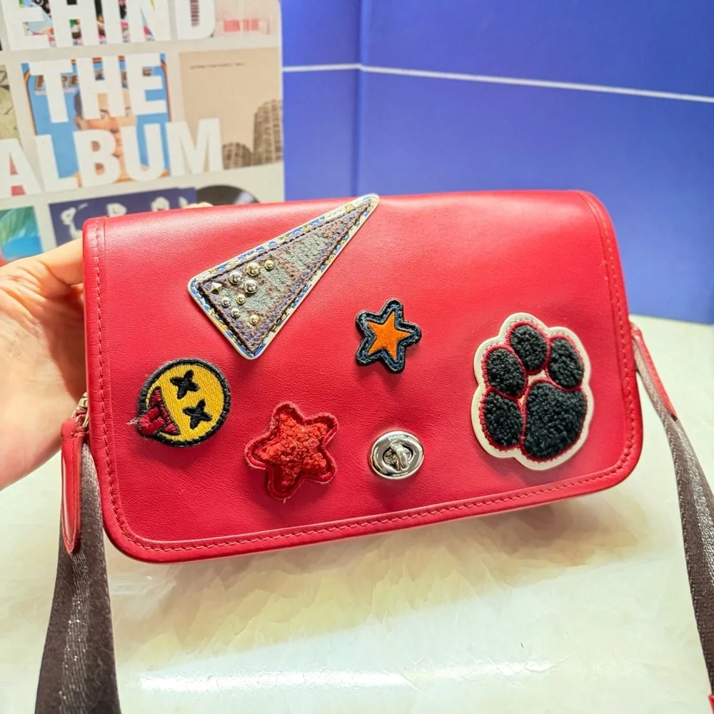 COACH Penny Varsity Patches Crossbody Bag - Picture 3 of 16